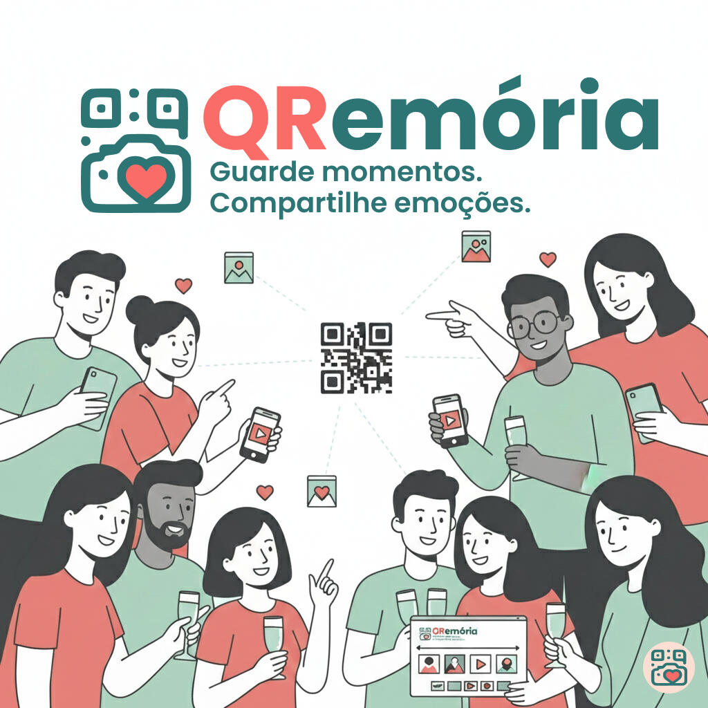 Guarde momentos e compartilhe emoções.